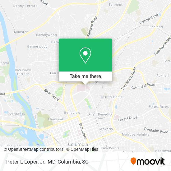 Peter L Loper, Jr., MD map