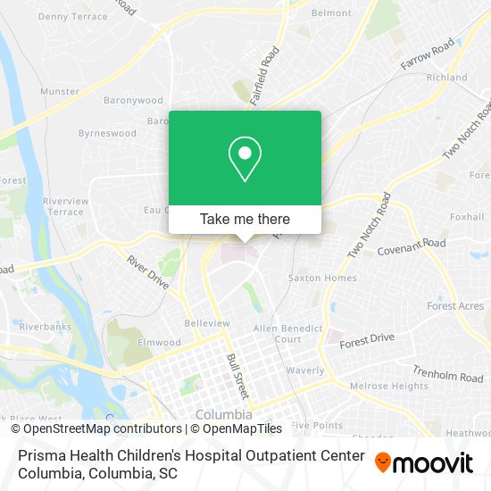 Prisma Health Children's Hospital Outpatient Center Columbia map