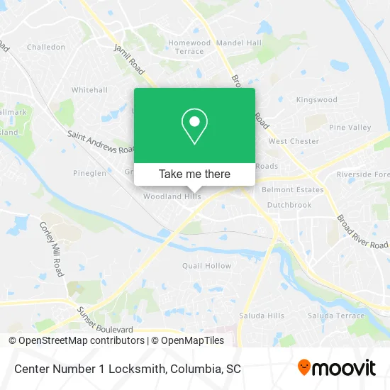 Mapa de Center Number 1 Locksmith