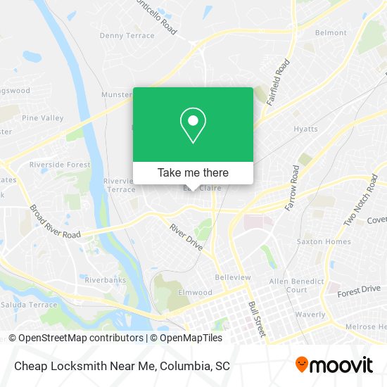 Mapa de Cheap Locksmith Near Me