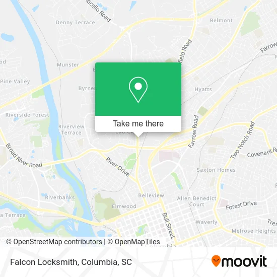 Falcon Locksmith map