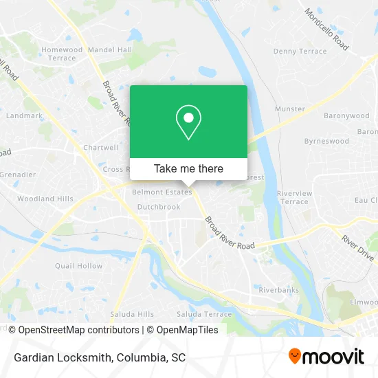 Gardian Locksmith map