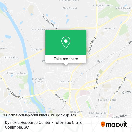 Dyslexia Resource Center - Tutor Eau Claire map