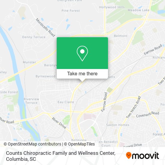 Mapa de Counts Chiropractic Family and Wellness Center