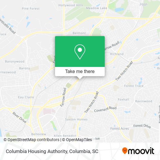 Columbia Housing Authority map