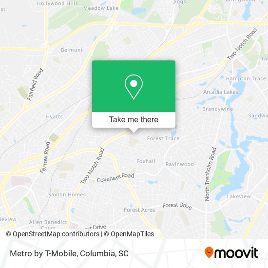 Mapa de Metro by T-Mobile