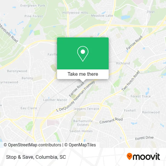 Stop & Save map