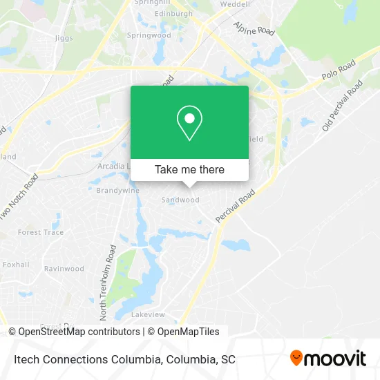 Itech Connections Columbia map