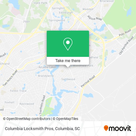 Mapa de Columbia Locksmith Pros