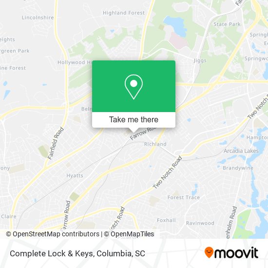 Mapa de Complete Lock & Keys
