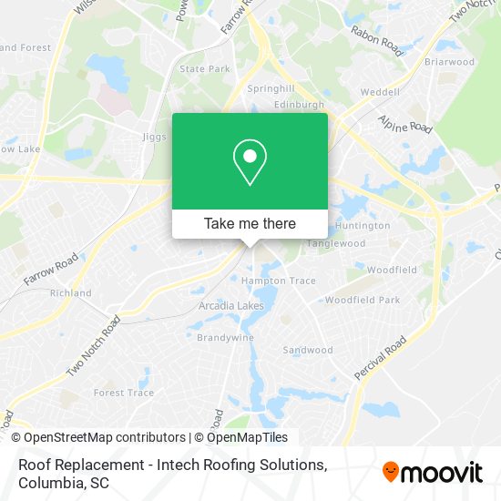 Mapa de Roof Replacement - Intech Roofing Solutions