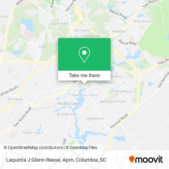 Laquinta J Glenn-Reese, Aprn map