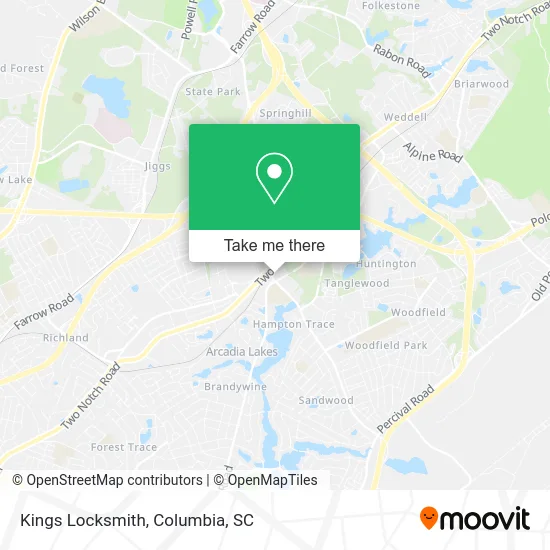 Kings Locksmith map