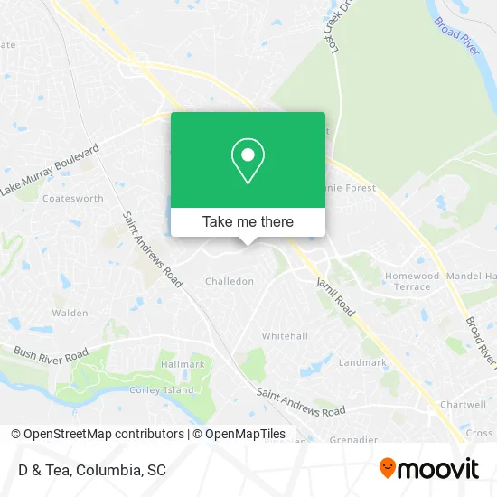 D & Tea map