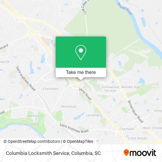 Columbia Locksmith Service map