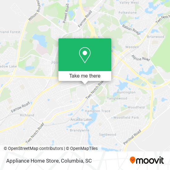 Appliance Home Store map
