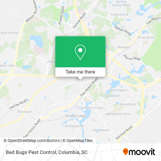 Bed Bugs Pest Control map