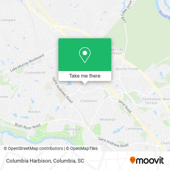 Columbia Harbison map