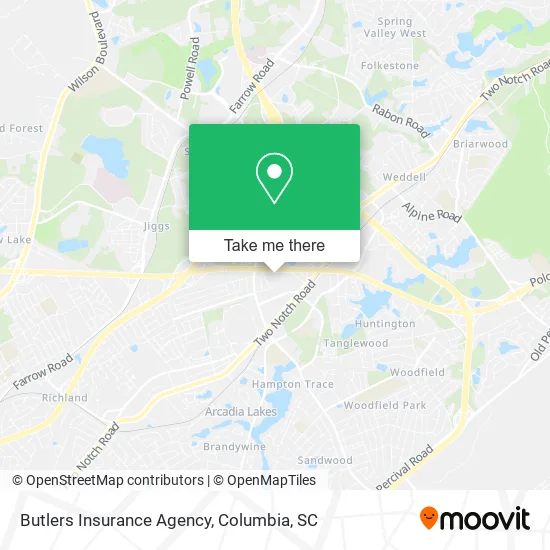 Butlers Insurance Agency map