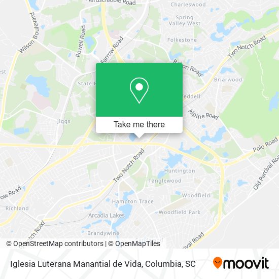 Mapa de Iglesia Luterana Manantial de Vida