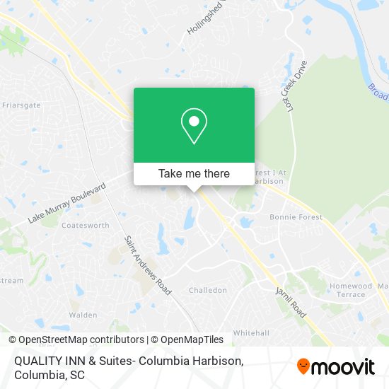 QUALITY INN & Suites- Columbia Harbison map