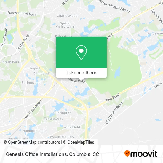 Genesis Office Installations map