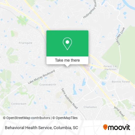 Behavioral Health Service map