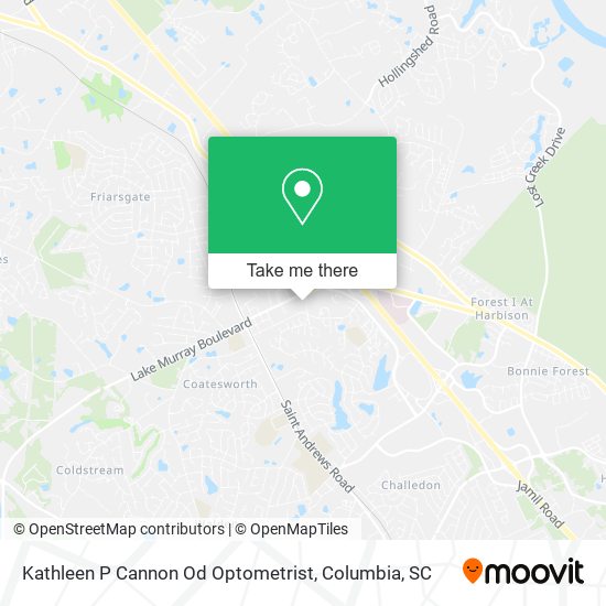 Mapa de Kathleen P Cannon Od Optometrist