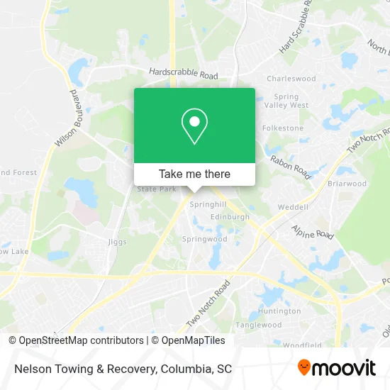 Nelson Towing & Recovery map