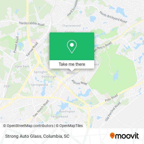 Mapa de Strong Auto Glass