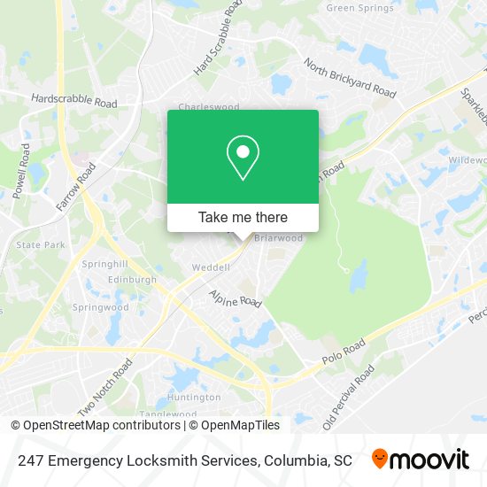 247 Emergency Locksmith Services map
