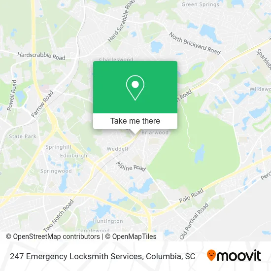 247 Emergency Locksmith Services map
