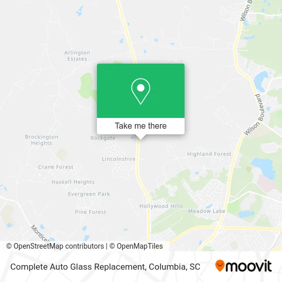 Complete Auto Glass Replacement map