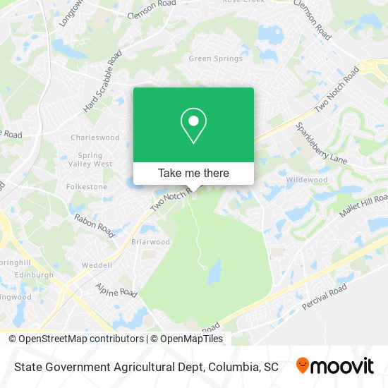 State Government Agricultural Dept map