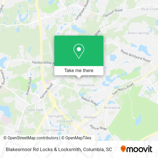 Blakesmoor Rd Locks & Locksmith map