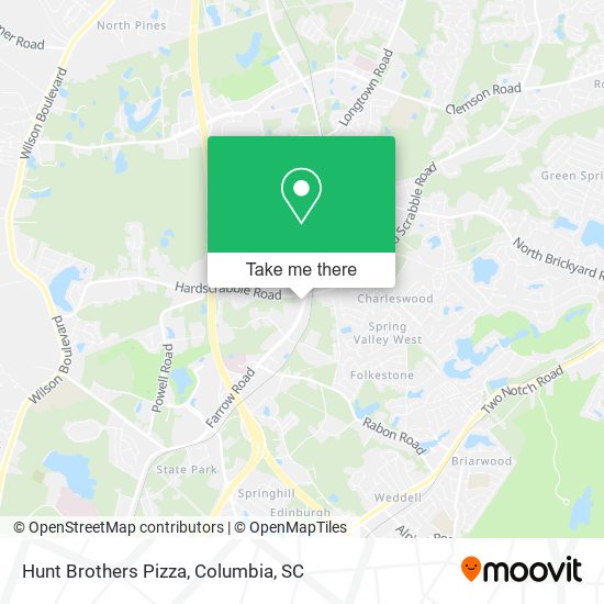 Mapa de Hunt Brothers Pizza