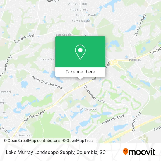 Lake Murray Landscape Supply map