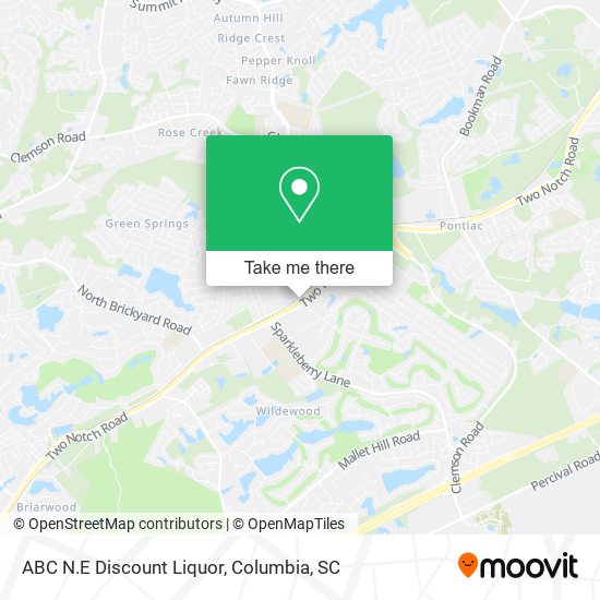 ABC N.E Discount Liquor map