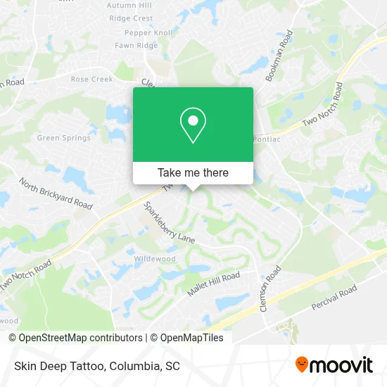 Skin Deep Tattoo map