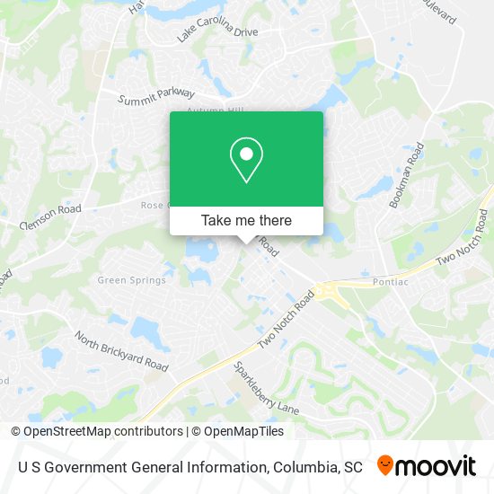 U S Government General Information map