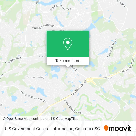 Mapa de U S Government General Information