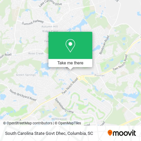South Carolina State Govt Dhec map