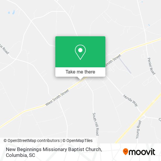 Mapa de New Beginnings Missionary Baptist Church