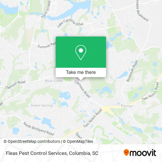 Mapa de Fleas Pest Control Services