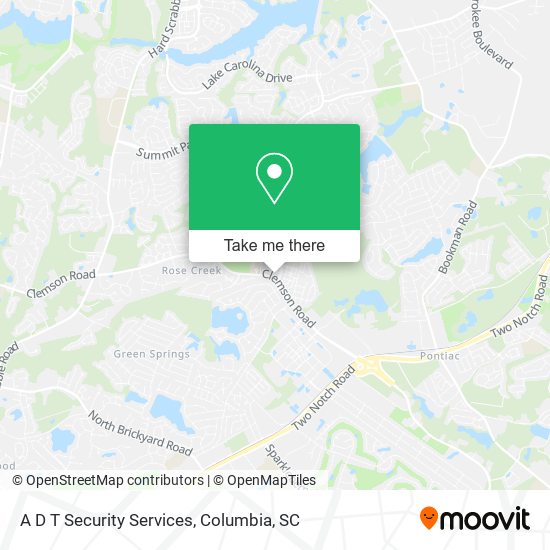 A D T Security Services map