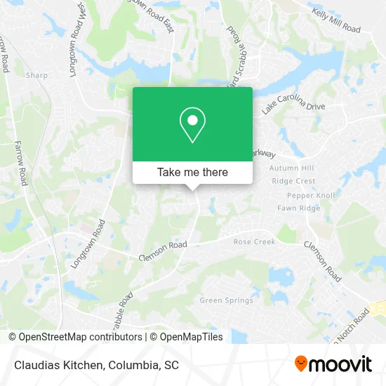 Claudias Kitchen map