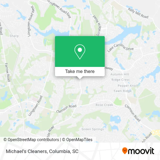 Michael's Cleaners map
