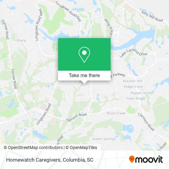 Mapa de Homewatch Caregivers