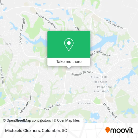 Michaels Cleaners map