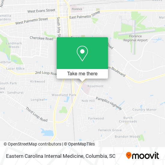 Eastern Carolina Internal Medicine map